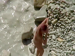 Hard fuck on the warm beach