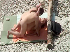 Hard fuck on the warm beach