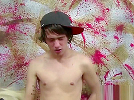 Hardcore bareback sex with two adorable twinks