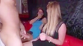 Hit ladys going crazy at party hot fuck and facial