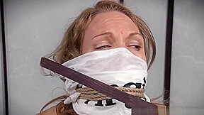 Hogtied Busty Slave Tormented By Black Dom