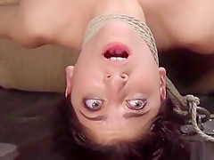 Hogtied and back bent slave pussy vibed