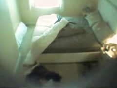 Home cam spying amateur nude after the night