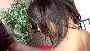 Horny Black Chick Deepthroats A Big Black Cock And Gets A