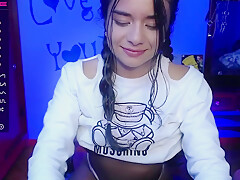 Horny College Girl Masturbates Intensely While Making A Video Call With Her Sugar Step daddy