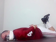 Horny Football Player Jerks Off