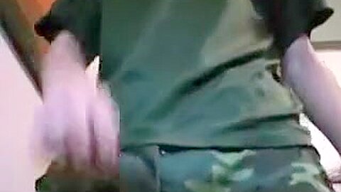 Horny Gay Twink Sagging In Army Pants
