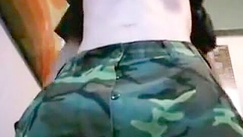 Horny Gay Twink Sagging In Army Pants