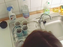 Horny German Milf Masturbating Before Her Dude Bangs Her Hard