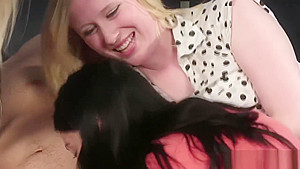 Horny Girls Play With A Naked Guy