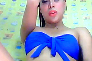 Horny asian tranny jerking infront of you