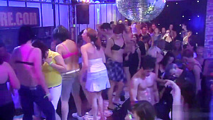 Horny girls have fun at the party