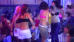 Horny girls have fun at the party