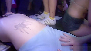 Horny girls have fun at the party