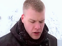 Horny guy sucking dick