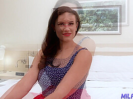 Hot Brunette Porn Satisfies Horny Divorced Milf - Milf Trip