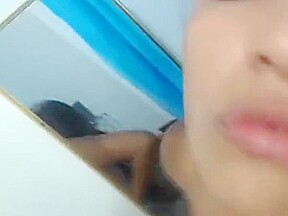 Hot Lesbian Girls Play with Milk and Spit on Cam