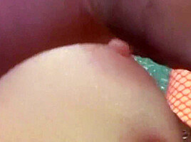 Hot Lesbian Lap Dance And Tit Sucking Party