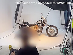 Hot Photoshoot On A Motorcycle