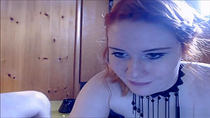 Hot Redhead teen 18+ Sucks Cock On Webcam