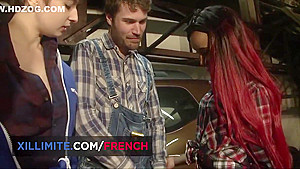 Hot Threesome In The Garage With And Shirin - Shirinna Nouna