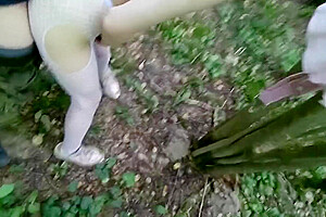 Hot Trans Girl Enjoys Being Fucked In The Woods