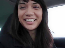 Hot asian masturbates in public