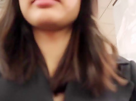 Hot asian masturbates in public