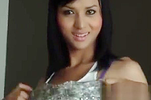 Hot asian shemale Aor touching her boobs and ass