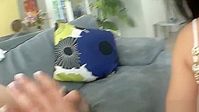 Hot ass brunette sits on horny babe's face with her fuckhole