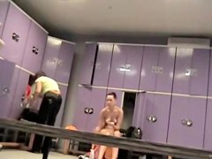 Hot brunette is naked staying far from dressing room