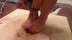 Hot girl breaking his dick on the cockbox