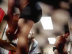 Hot guys in a locker room