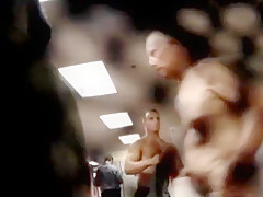 Hot guys in a locker room
