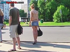 Hot heels and hawt panty upskirt