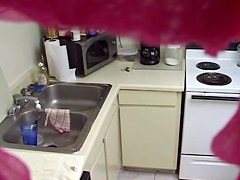 Hot teen 18+ Nude In Kitchen