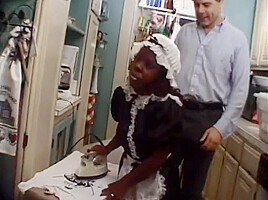 Hotel Room Fuck For White Couple And Midget Maid