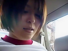 Hottest Japanese whore Non Yazawa in Exotic Car JAV scene
