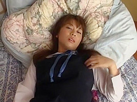 Hottest Japanese whore in Incredible Masturbation, Solo Female JAV clip