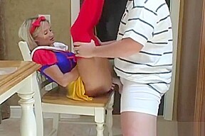 How Wife Rio In Red Stockings and Costume