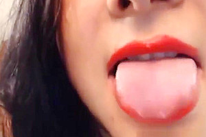 Huge Tits Shemale Strokes her Huge Cock