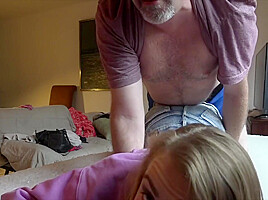 Humping And Cumming Inside Her Shorts