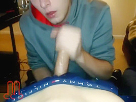 Hung 20 YO Gets His First BJ from a Guy