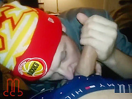 Hung 20 YO Gets His First BJ from a Guy