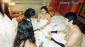 Hunter Fucking Three Pussies One By One - Fffm