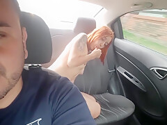 I Seduce The Man From The Uber And Ask Him For Permission To Masturbate In His Car