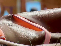 I Spy On Amazing teen 18+ Girl With Perfect Tan On The Beach