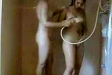 I was showering my body, when lesbian shoved a toy in my twat