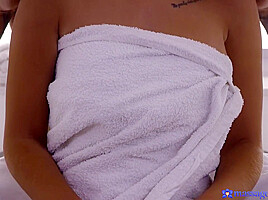 Impudent Masseur Fucks Young Clients Oiled Pussy With Mina Moreno