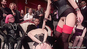 In Different Bondages Orgy Fucking